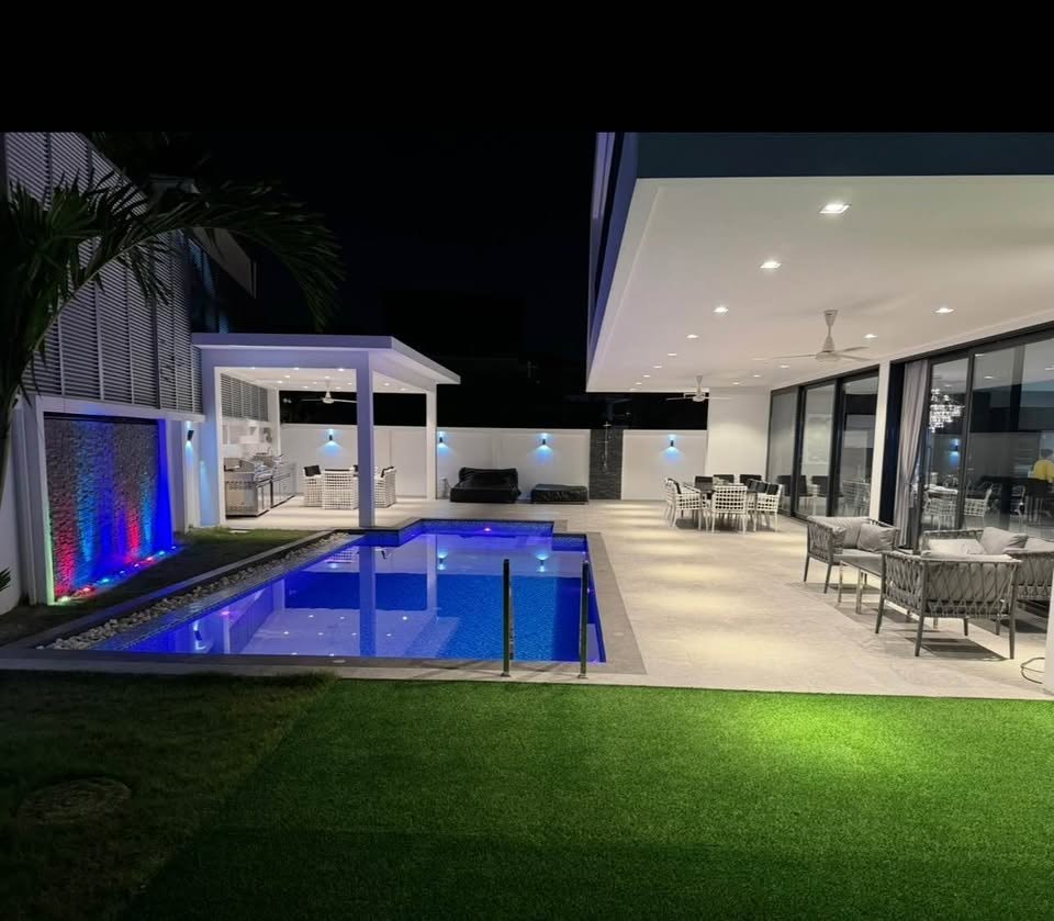 Pool at night