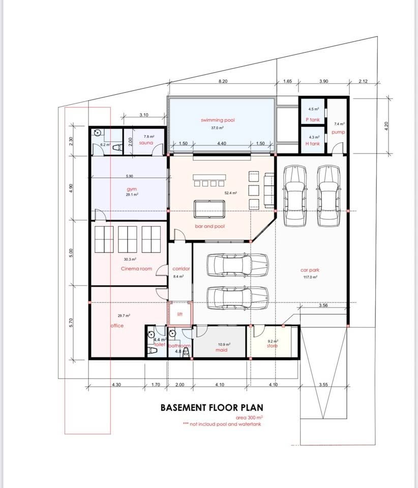 Basement floor plan