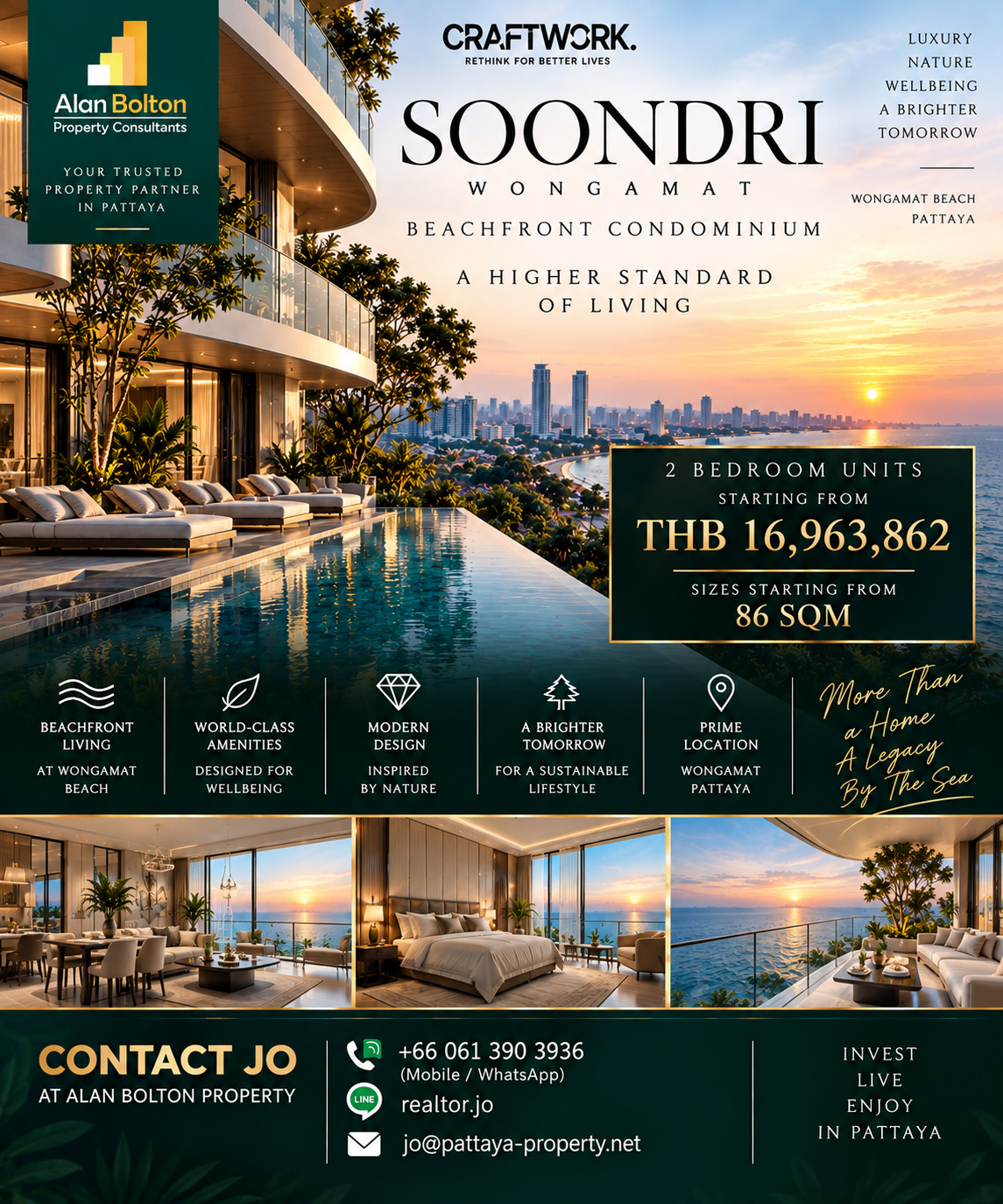Ultra Luxury Beachfront Ocean View 2 Bed 2 Bath Condo At Wongamat Beach